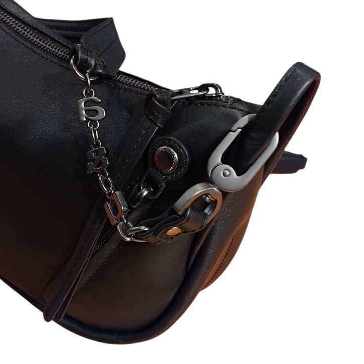  Fawn Halfmoon Bag jet black